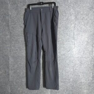 Mountain Pro Hiking Pants Mens M Gray Water Repellent Four Way Stretch Outdoor